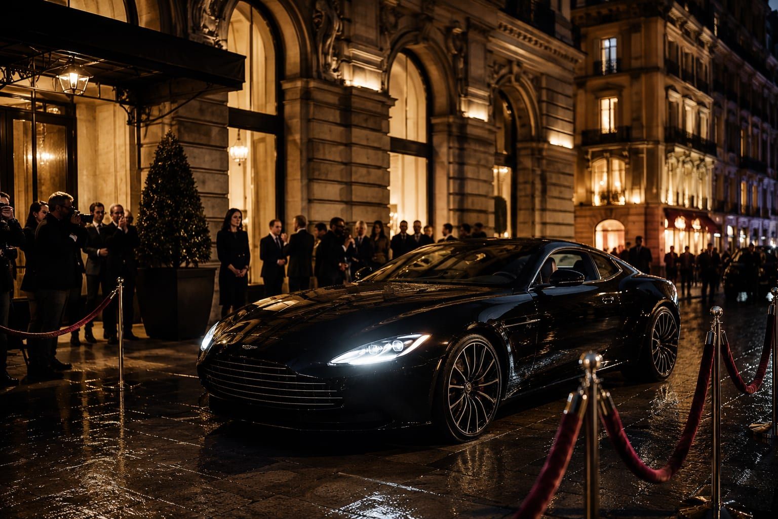 A car met at Milan Linate during Fashion Week, staged for the show calendar across the city.